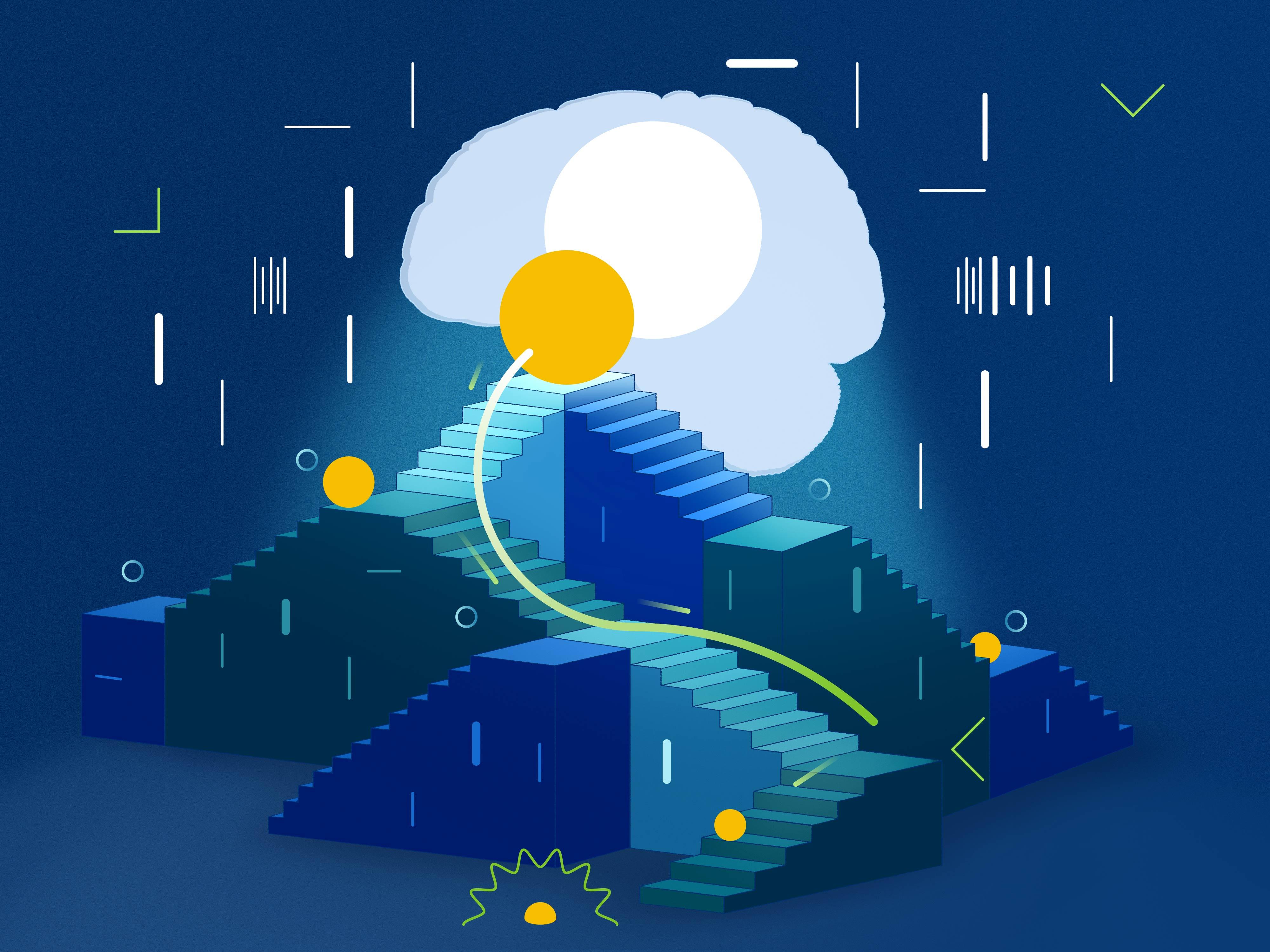 Graphic illustration depicting learning. Credit: Gil Costa and Joana Carvalho