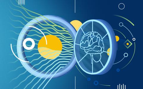 Graphic illustration depicting perception