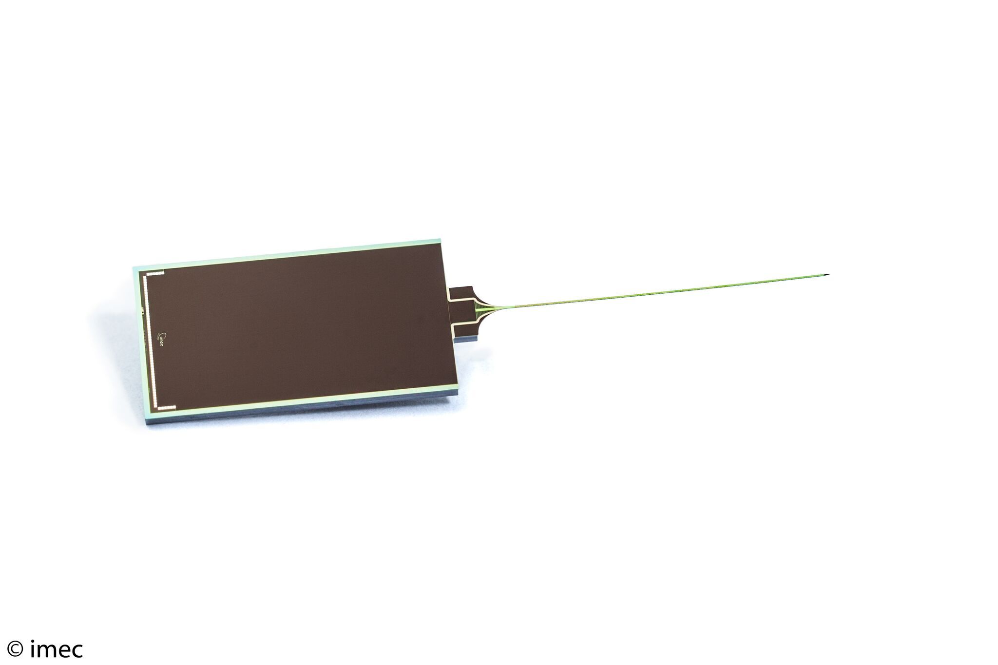 Image of a Neuropixels probe Image of a Neuropixels probe