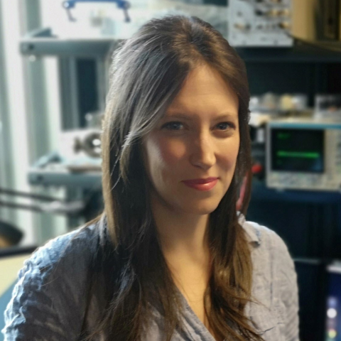 Photo of Julia Harris, Group Leader at the Sainsbury Wellcome Centre