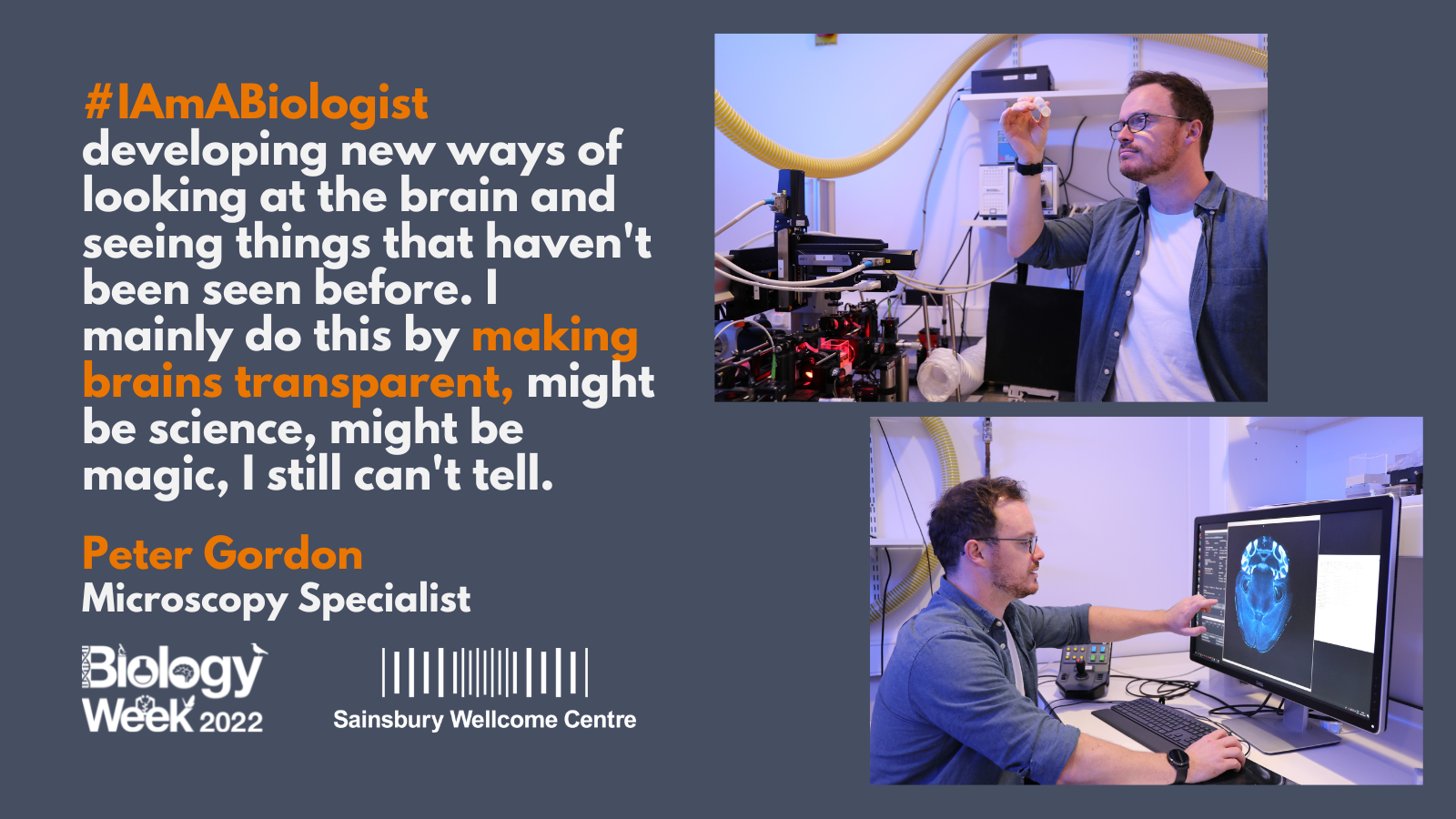 Peter #ImABiologist quote