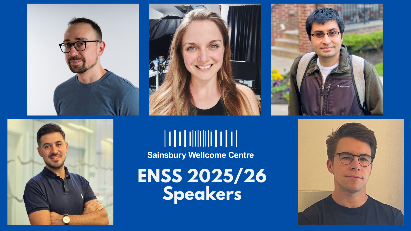 Collage of photos of ENSS 2025 speakers including Dimokratis Karamanlis, Sonja Blumenstock, Saurabh Vyas, Raffaele Sarnataro & Peter S. Hasenhuetl