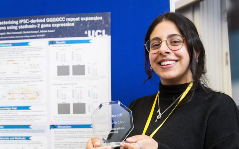 In2research student wins award at celebration event at SWC
